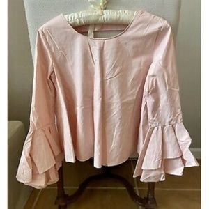 Pink Soprano Bell Sleeve Top Small